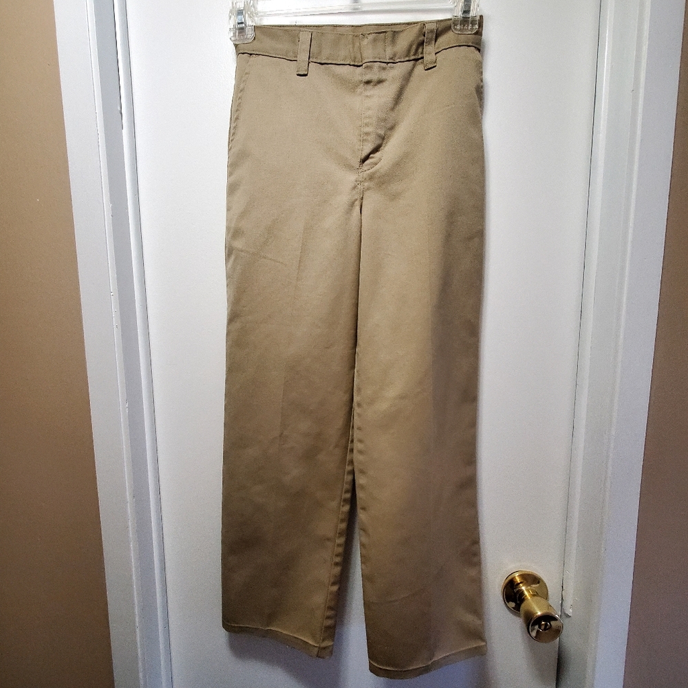 Dickies Girls School Pants 8 Regular Khaki